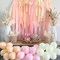 Pink Crepe Paper Streamers 6 Rolls 492 ft Pack of Light and Hot Pink Peach Light Yellow Crepe Paper for Wedding Baby Shower Gender Reveal Birthday Party Decorations (1.8 Inch x 82 Ft/Roll)